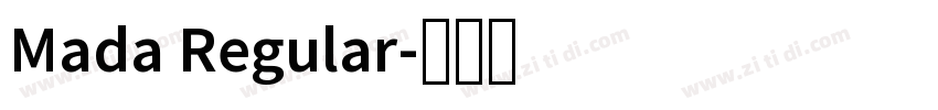 Mada Regular字体转换